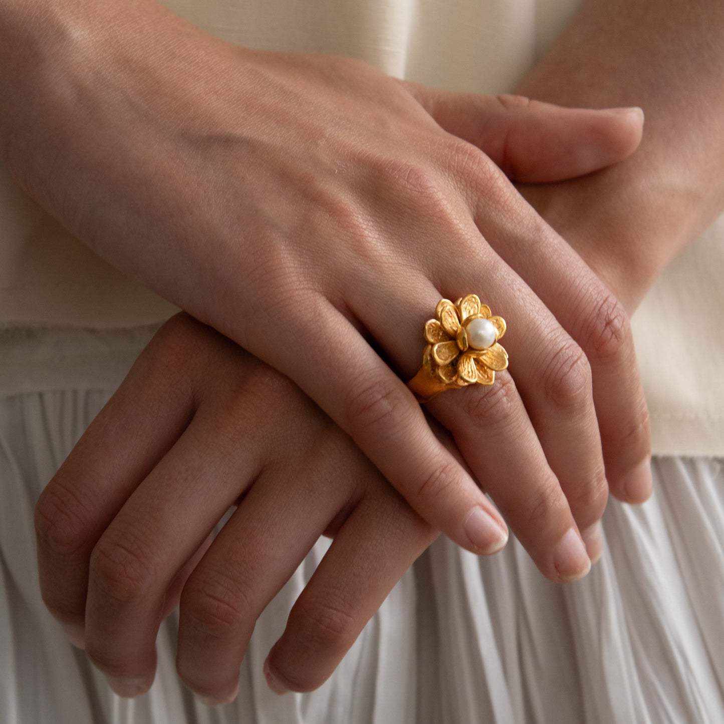 Anillo Perla Sala Oro 3