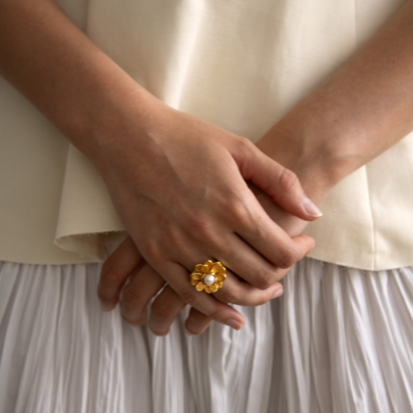 Anillo Perla Sala Oro 4