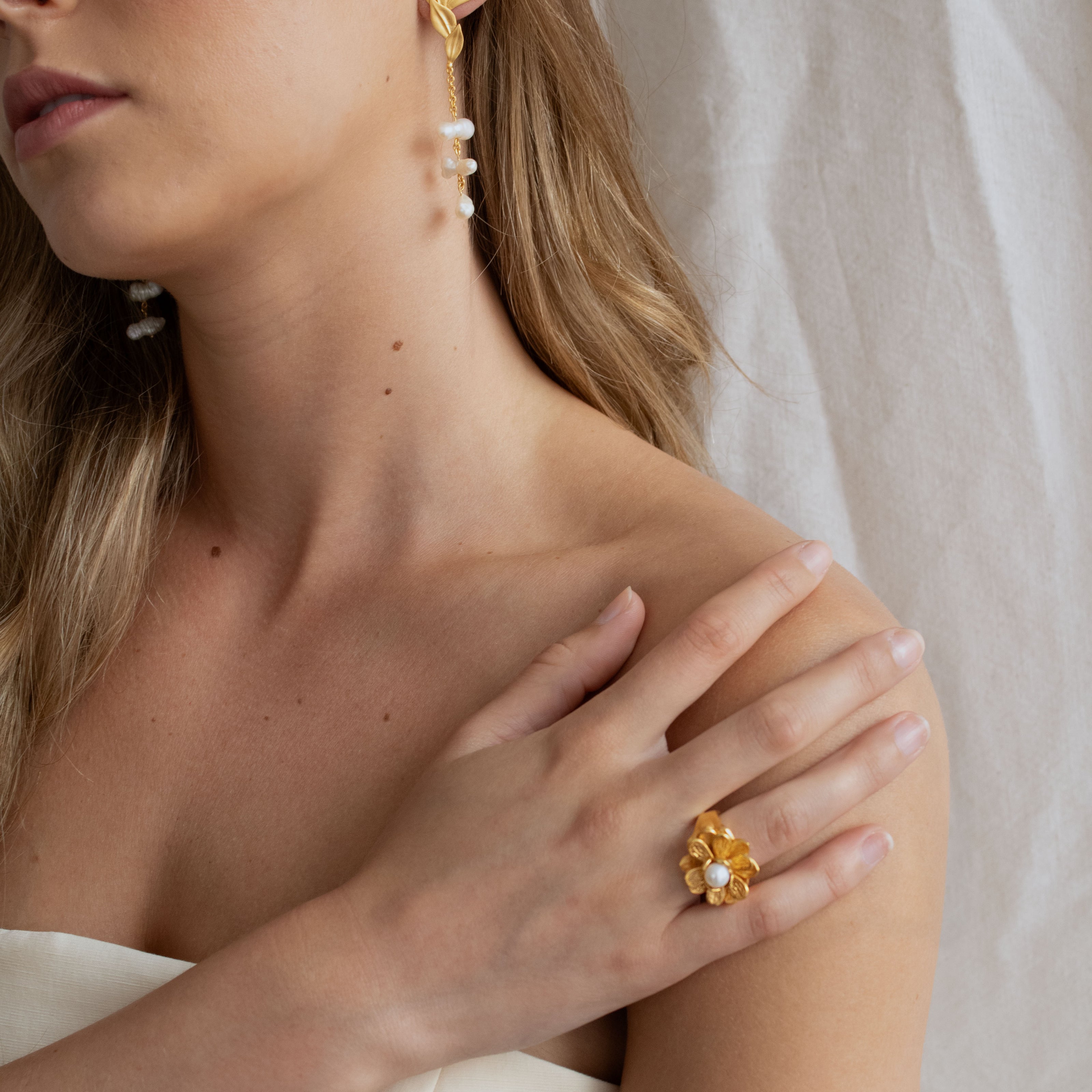 Anillo Perla Sala Oro 5