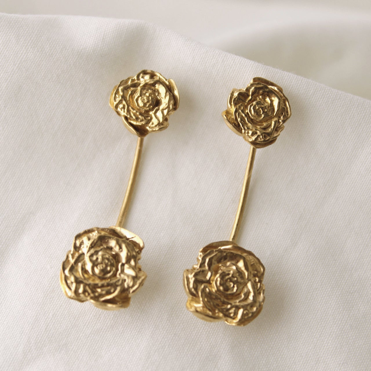 PENDIENTE ROSA ORO - salá