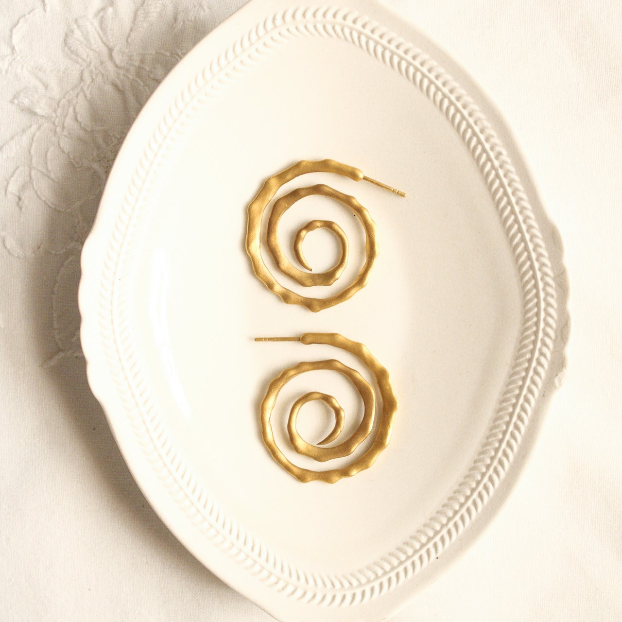 Pendiente Espiral Oro Salá