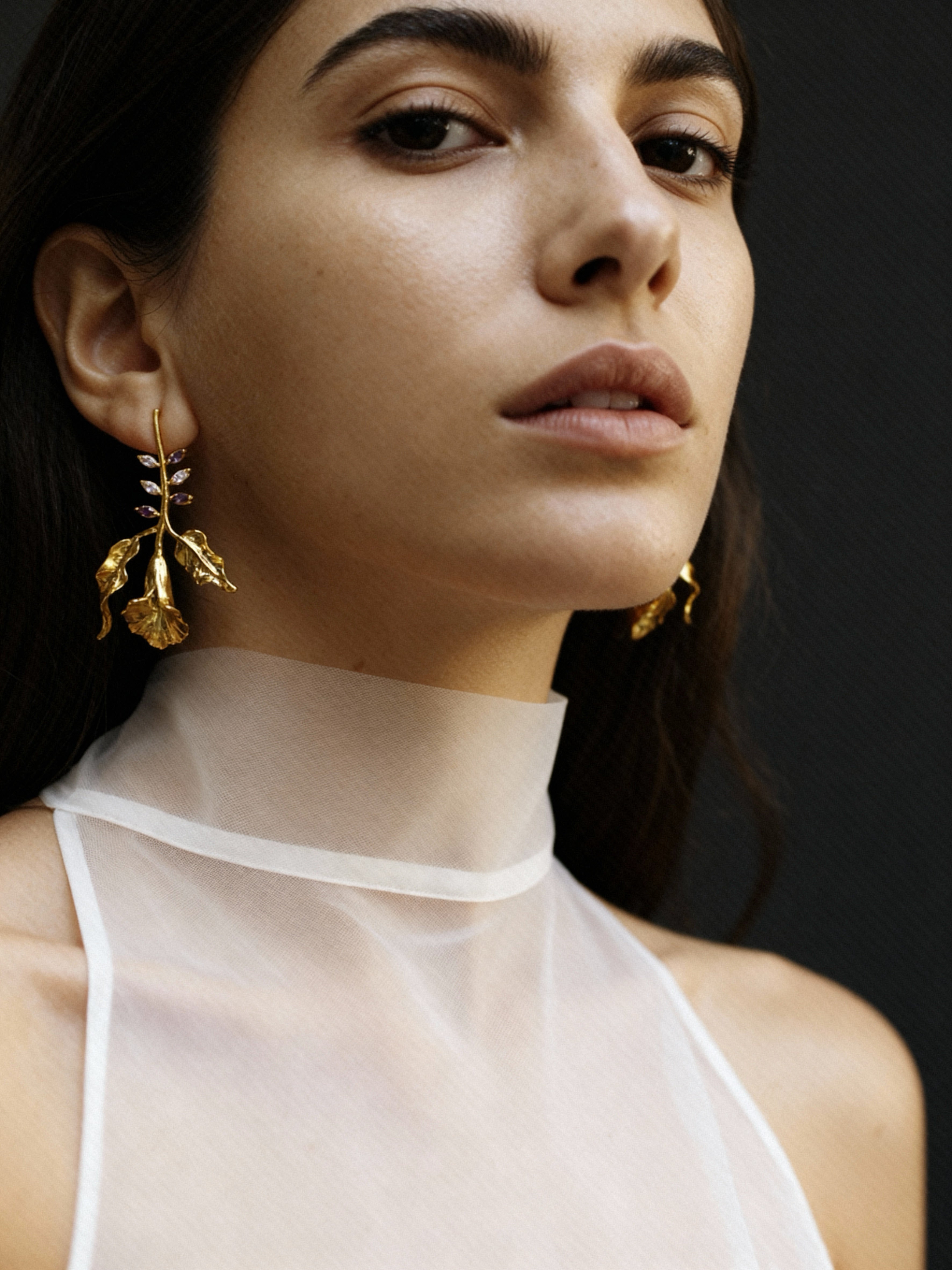 Pendiente Flora Oro Salá