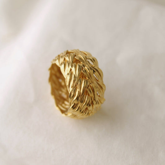 Anillo Hojas Oro Sala 2