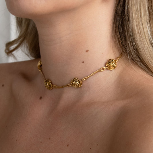 Gargantilla Clavel Oro Salá 3