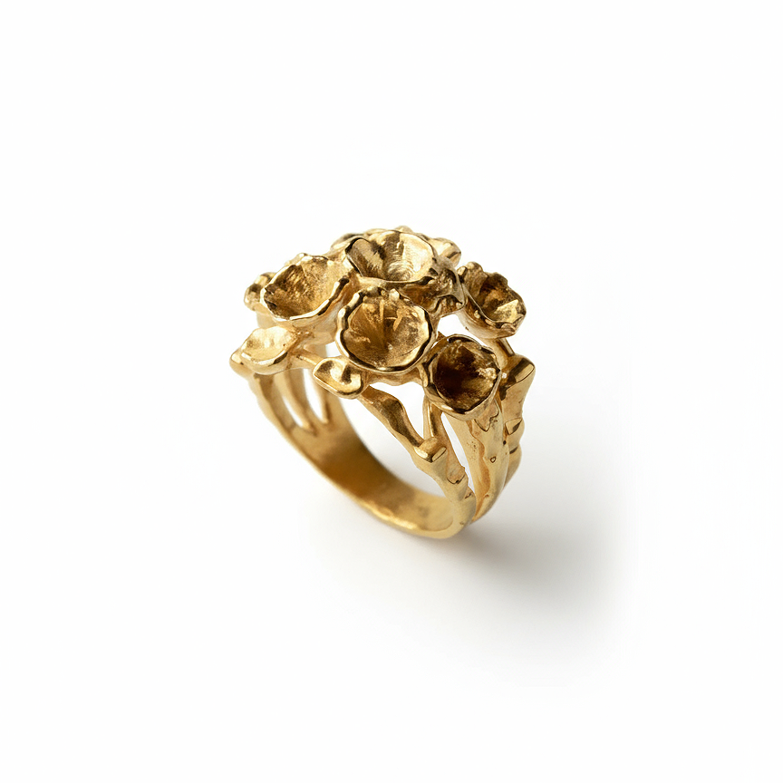 ANILLO CORALINA ORO - salá