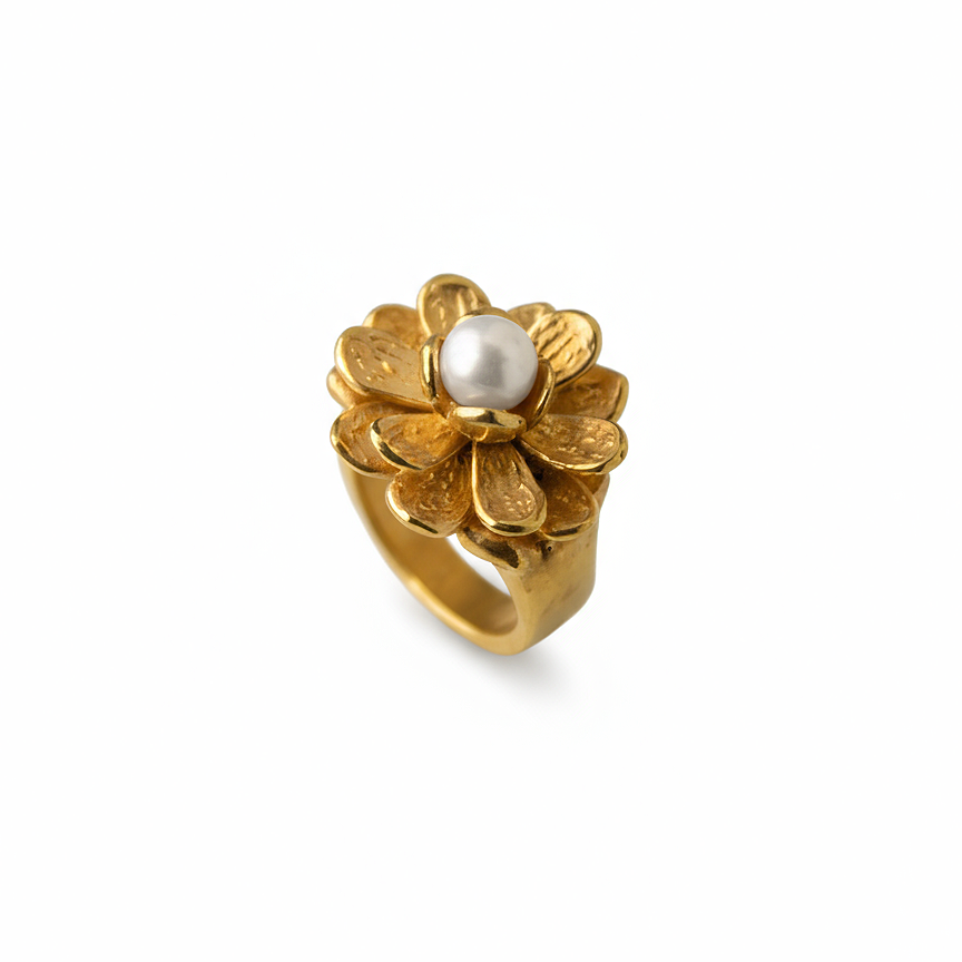 ANILLO PERLA ORO - salá