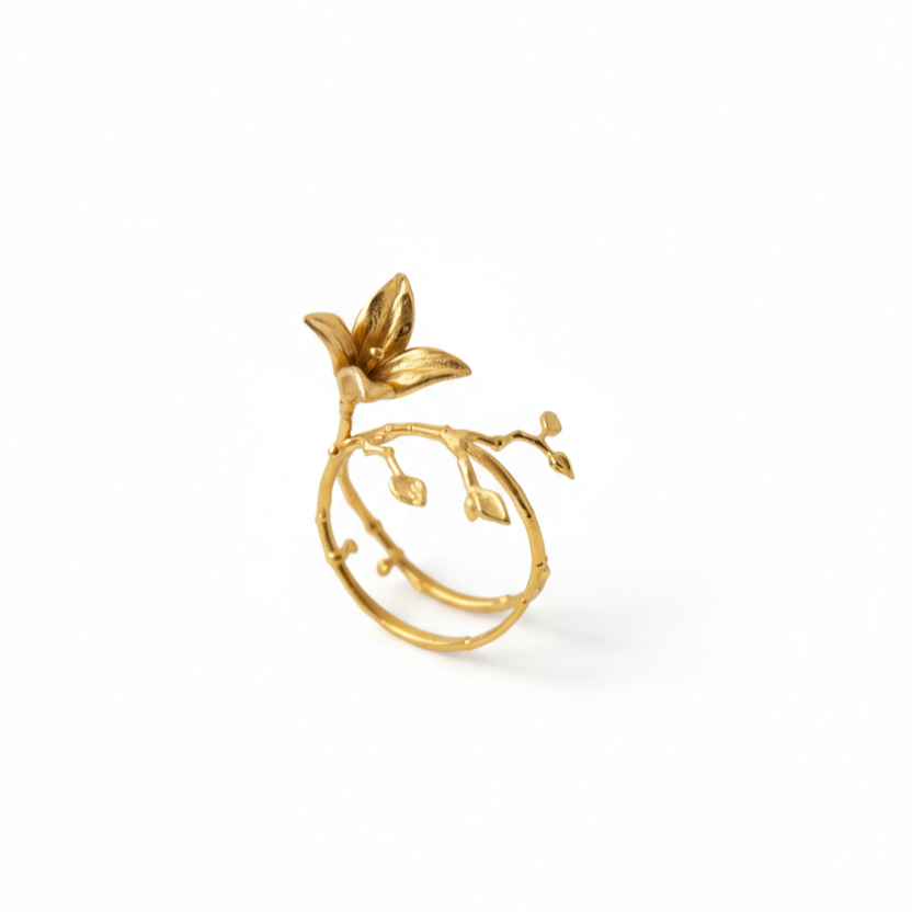 ANILLO LIRIO ORO - salá